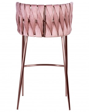 Стул барный DOBRIN EMMA ROSE GOLD, розовый велюр (VF-10) в Лесном - lesnoy.ok-mebel.com | фото 5