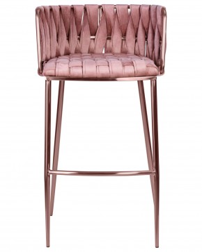 Стул барный DOBRIN EMMA ROSE GOLD, розовый велюр (VF-10) в Лесном - lesnoy.ok-mebel.com | фото 6