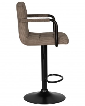 Стул барный DOBRIN KRUGER ARM BLACK, какао вельвет (LAR-E2041-05) в Лесном - lesnoy.ok-mebel.com | фото 3