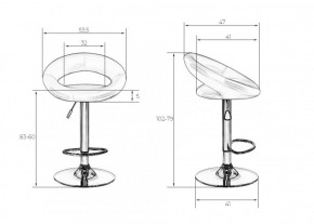 Стул барный DOBRIN MIRA LM-5001 (черный) в Лесном - lesnoy.ok-mebel.com | фото 3
