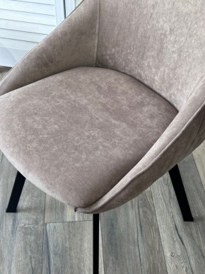 Стул CASA, 360 град. поворот. B5 Капучино, велюр / черный каркас,М-City в Лесном - lesnoy.ok-mebel.com | фото 3