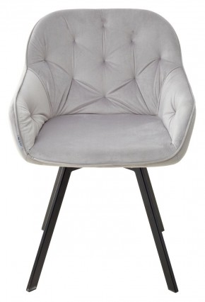 Стул GALE 360 град. поворот. BLUVEL-03 LIGHT GREY, велюр/ черный каркас, М-City в Лесном - lesnoy.ok-mebel.com | фото 3