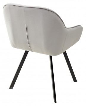 Стул GALE 360 град. поворот. BLUVEL-03 LIGHT GREY, велюр/ черный каркас, М-City в Лесном - lesnoy.ok-mebel.com | фото 4