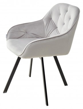 Стул GALE 360 град. поворот. BLUVEL-03 LIGHT GREY, велюр/ черный каркас, М-City в Лесном - lesnoy.ok-mebel.com | фото 5