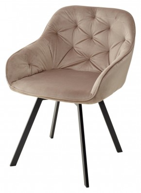 Стул GALE 360 град. поворот. BLUVEL-40 BEIGE, велюр/ черный каркас, М-City в Лесном - lesnoy.ok-mebel.com | фото