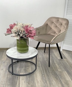 Стул GALE 360 град. поворот. BLUVEL-40 BEIGE, велюр/ черный каркас, М-City в Лесном - lesnoy.ok-mebel.com | фото 2