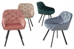 Стул GALE 360 град. поворот. BLUVEL-40 BEIGE, велюр/ черный каркас, М-City в Лесном - lesnoy.ok-mebel.com | фото 3