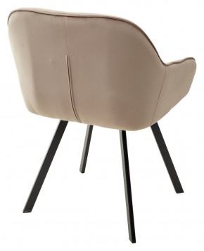 Стул GALE 360 град. поворот. BLUVEL-40 BEIGE, велюр/ черный каркас, М-City в Лесном - lesnoy.ok-mebel.com | фото 4