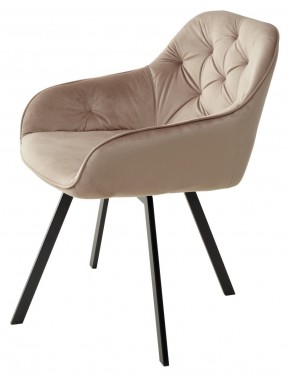 Стул GALE 360 град. поворот. BLUVEL-40 BEIGE, велюр/ черный каркас, М-City в Лесном - lesnoy.ok-mebel.com | фото 5