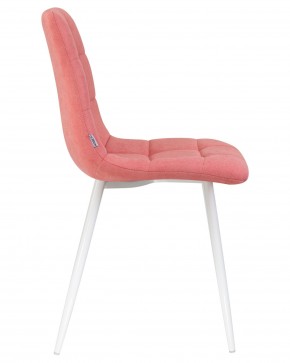 Стул обеденный DOBRIN ALEX, белые ножки, розовая ткань (UF860-05B) в Лесном - lesnoy.ok-mebel.com | фото 3