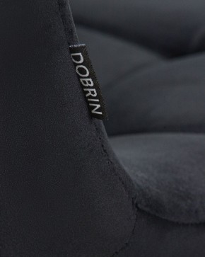 Стул обеденный DOBRIN ALEX, хром ножки, черный велюр (V108-77),  в Лесном - lesnoy.ok-mebel.com | фото 9