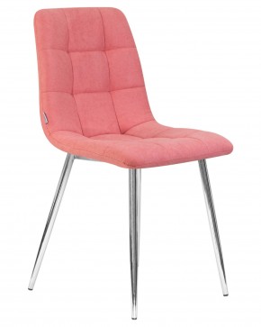 Стул обеденный DOBRIN ALEX, хром ножки, розовая ткань (UF860-05B) в Лесном - lesnoy.ok-mebel.com | фото 2