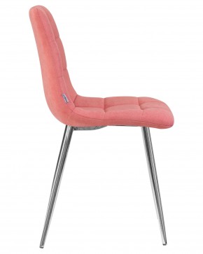 Стул обеденный DOBRIN ALEX, хром ножки, розовая ткань (UF860-05B) в Лесном - lesnoy.ok-mebel.com | фото 3