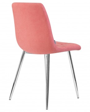 Стул обеденный DOBRIN ALEX, хром ножки, розовая ткань (UF860-05B) в Лесном - lesnoy.ok-mebel.com | фото 4