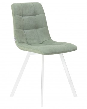 Стул обеденный DOBRIN ALEX SQUARE, белые ножки, мята ткань (UF860-11B) в Лесном - lesnoy.ok-mebel.com | фото 2