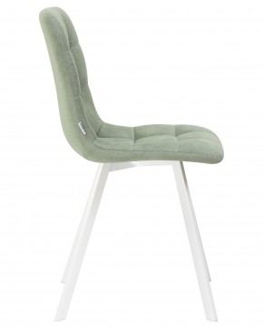 Стул обеденный DOBRIN ALEX SQUARE, белые ножки, мята ткань (UF860-11B) в Лесном - lesnoy.ok-mebel.com | фото 3
