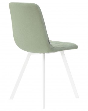 Стул обеденный DOBRIN ALEX SQUARE, белые ножки, мята ткань (UF860-11B) в Лесном - lesnoy.ok-mebel.com | фото 4