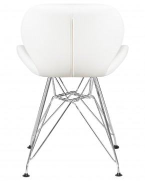 Стул обеденный DOBRIN BUTTERFLY CHROME, ножки хром, цвет белый в Лесном - lesnoy.ok-mebel.com | фото 5