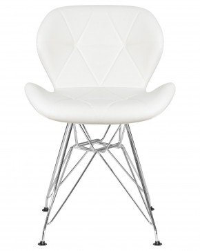Стул обеденный DOBRIN BUTTERFLY CHROME, ножки хром, цвет белый в Лесном - lesnoy.ok-mebel.com | фото 6