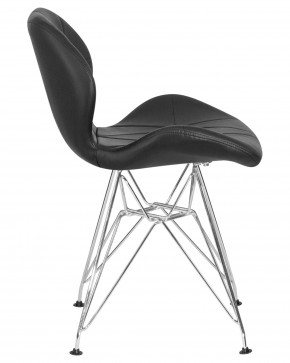 Стул обеденный DOBRIN BUTTERFLY CHROME, ножки хром, цвет чёрный в Лесном - lesnoy.ok-mebel.com | фото 3