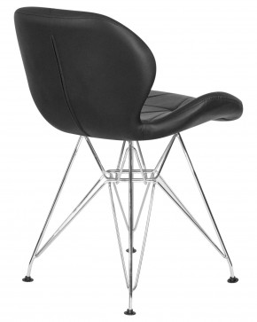 Стул обеденный DOBRIN BUTTERFLY CHROME, ножки хром, цвет чёрный в Лесном - lesnoy.ok-mebel.com | фото 4