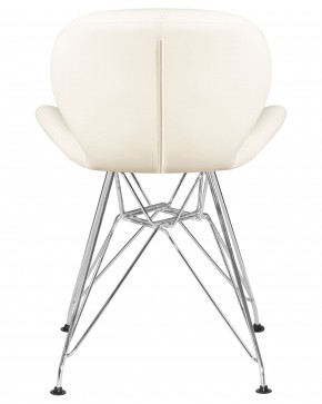 Стул обеденный DOBRIN BUTTERFLY CHROME, ножки хром, цвет кремовый в Лесном - lesnoy.ok-mebel.com | фото 5
