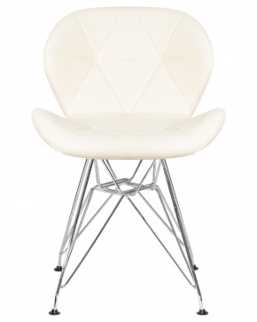 Стул обеденный DOBRIN BUTTERFLY CHROME, ножки хром, цвет кремовый в Лесном - lesnoy.ok-mebel.com | фото 6