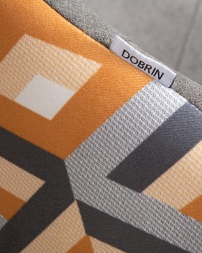 Стул обеденный DOBRIN MARKUS, ЭМАЛЬ ЧЕРНЫЙ МУАР ткань Candy Graphite+Escada Ochre в Лесном - lesnoy.ok-mebel.com | фото 10