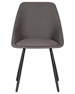 Стул обеденный DOBRIN MARKUS, ЭМАЛЬ ЧЕРНЫЙ МУАР ткань Candy Graphite+Escada Ochre в Лесном - lesnoy.ok-mebel.com | фото 6