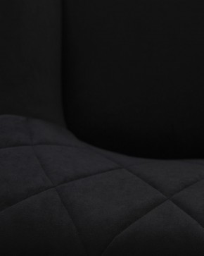 Стул обеденный DOBRIN ROBY, ЭМАЛЬ ЧЕРНЫЙ МУАР велюр Catania Black в Лесном - lesnoy.ok-mebel.com | фото 3