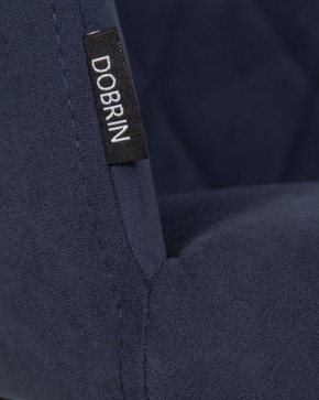 Стул обеденный DOBRIN ROBY, ЭМАЛЬ ЧЕРНЫЙ МУАР велюр Catania Dark Blue в Лесном - lesnoy.ok-mebel.com | фото 9