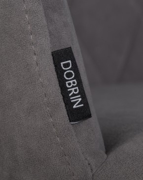 Стул обеденный DOBRIN ROBY, ЭМАЛЬ ЧЕРНЫЙ МУАР велюр Catania Stone в Лесном - lesnoy.ok-mebel.com | фото 7