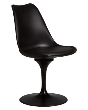 Стул обеденный DOBRIN TULIP, черное основание, цвет черный (B-03) в Лесном - lesnoy.ok-mebel.com | фото 2