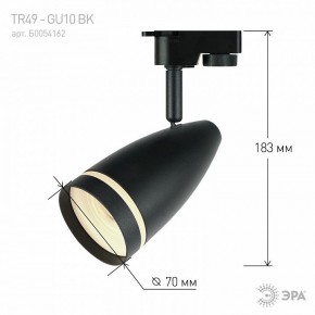 Светильник на штанге Эра  TR49 - GU10 BK в Лесном - lesnoy.ok-mebel.com | фото 4
