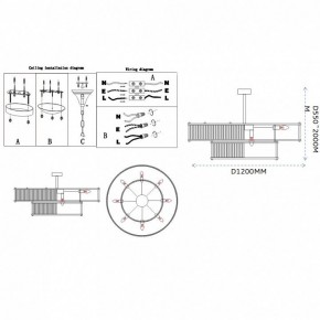 Светильник на штанге Imperiumloft RH Marais Round Chandelier 40,2668 в Лесном - lesnoy.ok-mebel.com | фото 11