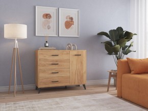 СВЕТЛАНА LOFT Комод-тумба  (дуб золотой) в Лесном - lesnoy.ok-mebel.com | фото 3
