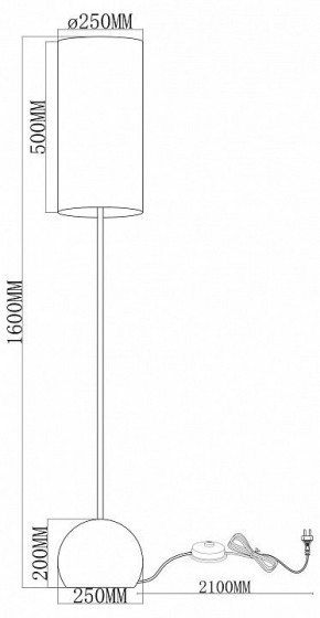 Торшер Moderli Flint V11590-1F в Лесном - lesnoy.ok-mebel.com | фото 2