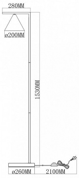 Торшер Moderli Omaha V11592-1F в Лесном - lesnoy.ok-mebel.com | фото 6