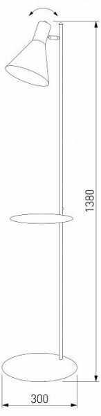 Торшер с полкой TK Lighting Jump 5864 Jump в Лесном - lesnoy.ok-mebel.com | фото 2