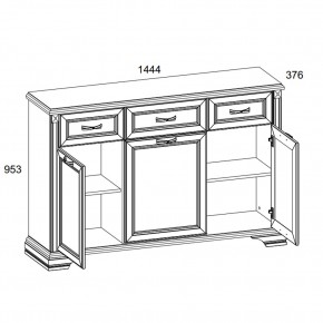 Тумба 3D3S, MONAKO, цвет Сосна винтаж/дуб анкона в Лесном - lesnoy.ok-mebel.com | фото 2