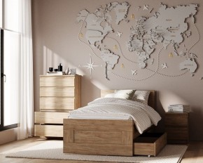 Тумба КАСТОР малая с двумя ящиками, цвет Дуб Сонома в Лесном - lesnoy.ok-mebel.com | фото 3