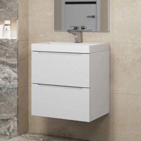 Тумба под раковину Uperwood Tanos 50 см, подвесная, белая матовая в Лесном - lesnoy.ok-mebel.com | фото