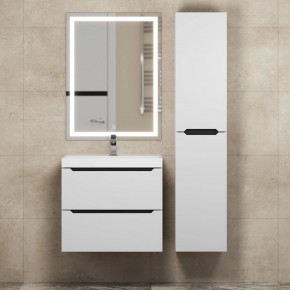 Тумба под раковину Uperwood Tanos 60 см, подвесная, белая/графит в Лесном - lesnoy.ok-mebel.com | фото 13