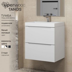 Тумба под раковину Uperwood Tanos 70 см, подвесная, белая матовая в Лесном - lesnoy.ok-mebel.com | фото 5