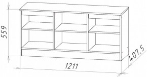 НИЦЦА-9 Тумба под ТВ (НЦ.09) в Лесном - lesnoy.ok-mebel.com | фото 2