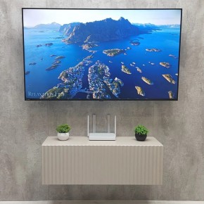 Тумба подвесная под ТВ LINES MTV3-MA 900 Бежевый (Леда-М 10.1.5) в Лесном - lesnoy.ok-mebel.com | фото 3