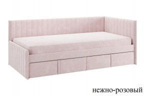ТВИКС Кровать (тахта) с ящиками 900 (нежно-розовый) в Лесном - lesnoy.ok-mebel.com | фото