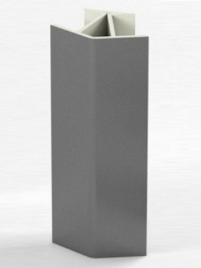 Угловое соединение для цоколя 135 гр. h100 мм (Алюминий, Белый, Черный, Сонома) в Лесном - lesnoy.ok-mebel.com | фото