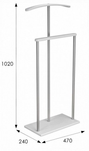 Вешалка для костюма Дэви 1 в Лесном - lesnoy.ok-mebel.com | фото 6