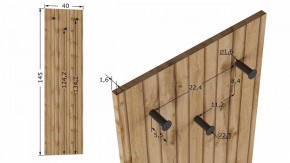 Вешалка настенная Веста в Лесном - lesnoy.ok-mebel.com | фото 8